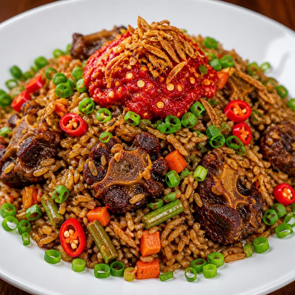 Nasi Goreng Buntut Balacan dari Sate Khas Senayan